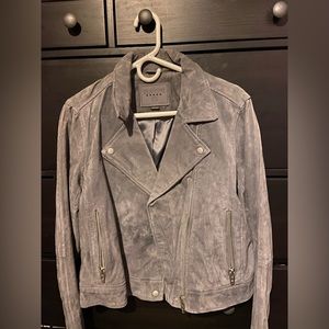 🍁Blank NYC grey suede jacket M